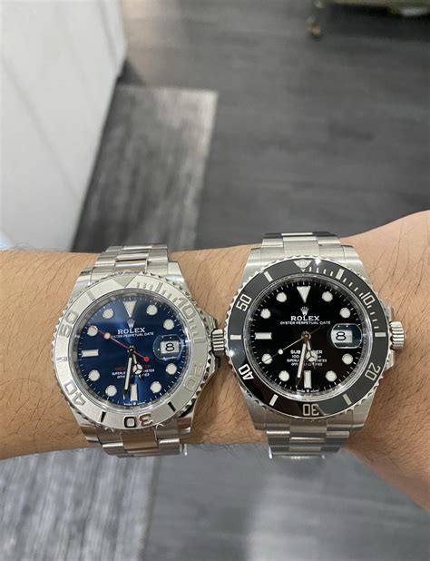 rolex yachtmaster platinum vs submariner|rolex yachtmaster vs submariner.